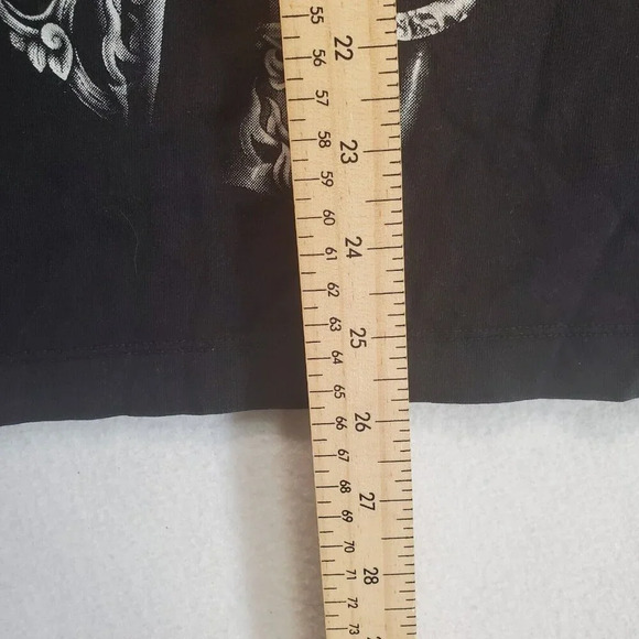 Rock Chang Grim Reaper Skull Scythe T Shirt Men's Size L Black Graphic Tee - Picture 5 of 8